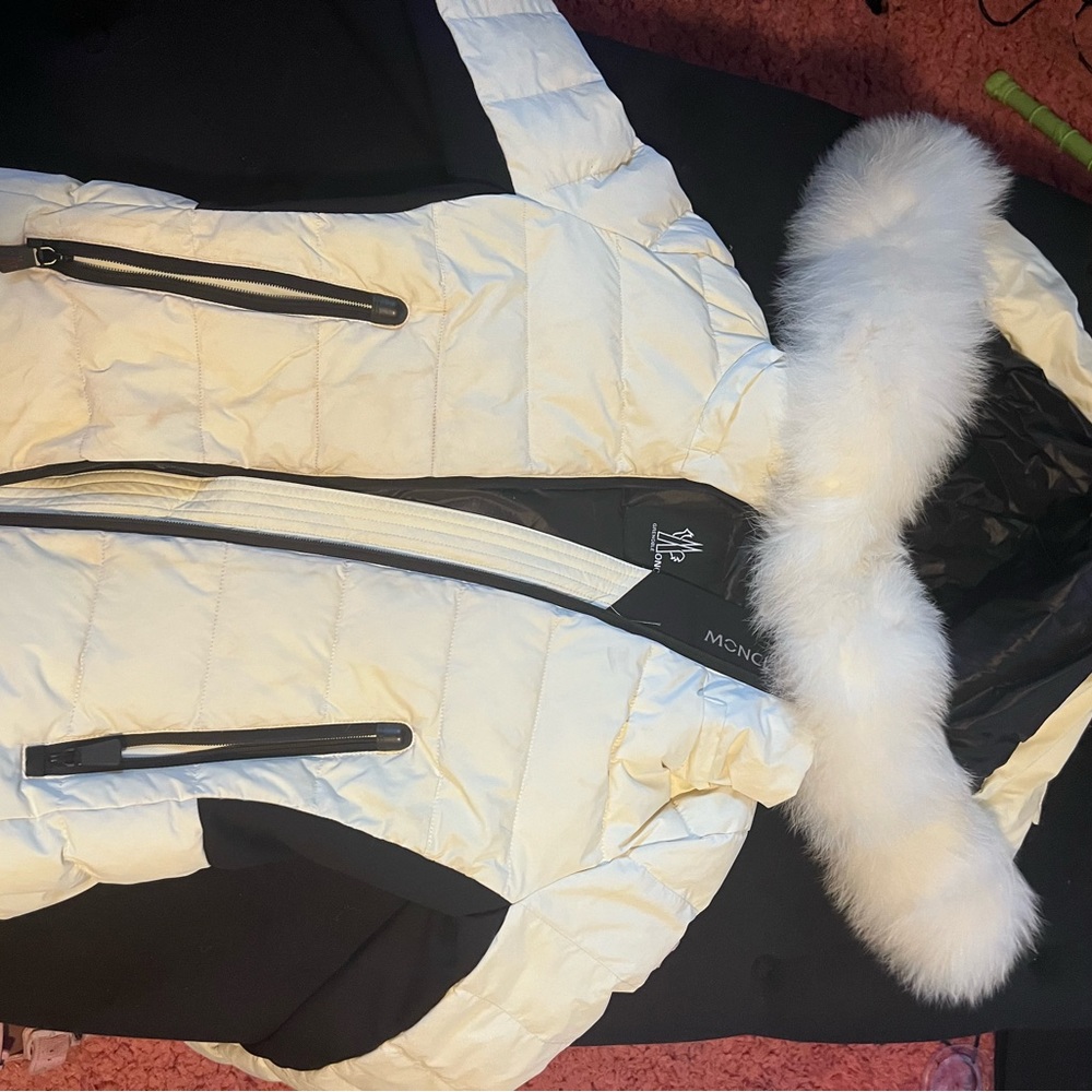 White moncler jacket